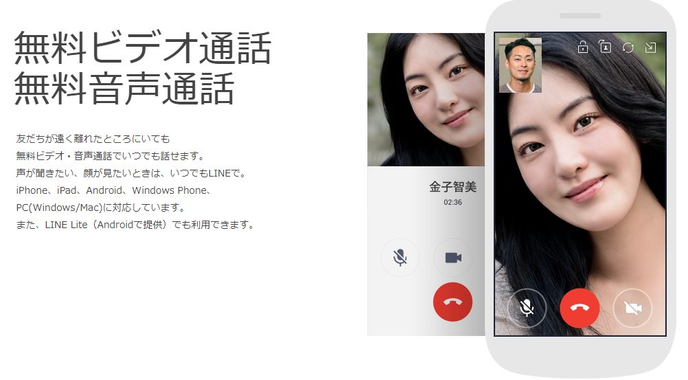 LINEのビデオ通話