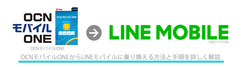 OCNモバイルONEからLINEモバイルへのMNP乗り換え手順