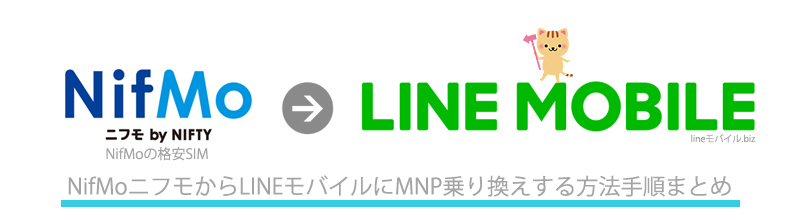 NifMoからLINEモバイルへのMNP乗り換え手順